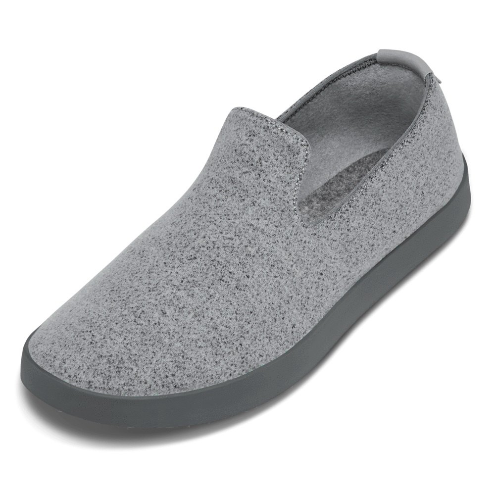 Allbirds Men's Slip-Ons Dark Grey - Wool Loungers - 73526HEGW